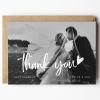 Personalised Photo Wedding Thank You Cards, Wedding Thank You Card Multipack, Modern Wedding Photo Thank You Card, Thank You With Envelopes - A6 - 4.1" x 5.8"