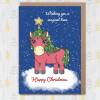 Wishing our magical child personalised unicorn Christmas, holidays card for child, son, daughter, grandchild, niece, nephew (Size A6/A5/A4) - A6: Single card