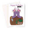 Gardening Birthday Card For Mum - A5 Portrait - 1 Card