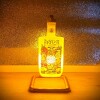 Single stem Copper frame Bottle table lamp Jack Daniels/Makers Mark/Jagermeister/Arber Gin