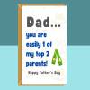 Funny Father's Day Card - For Dad - Personalised inside - Ideal cheeky card for Fathers Day - Large - Blank inside