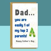 Funny Father's Day Card - For Dad - Personalised inside - Ideal cheeky card for Fathers Day