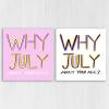 Why July about your age? Funny, rude July birthday, lying about your age, older birthday card for female friend (Size A6/A5/A4/Square 6x6") - A6: Single card - Pink