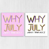 Why July about your age? Funny, rude July birthday, lying about your age, older birthday card for female friend (Size A6/A5/A4/Square 6x6")