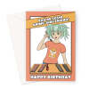 Sushi Lover Birthday Card For A Friend - Cute Anime Girl - A5 Portrait - 1 Card