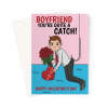 Funny Valentine's Day Card For A Boyfriend - Quite A Catch Fishing - A5 Portrait - 1 Card