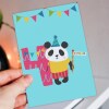 Zoo animal age 1st, 2nd, 3rd, 4th, 5th, 6th, 7th, 8th, 9th birthday card for children, boy, girl, son, daughter (Size A6/A5/A4/Square 6x6") - A6: Single card