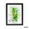 MOJITO  Splatter Art Print, High Gloss Print, Splash Art, Home Decor, Home Bar Custom Drink Art Cocktails - A6