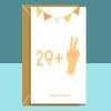 Funny 31st Birthday Card - Peace Sign Card for Him or For Her - 31 years old - Can be personalised inside if required - Ideal card for 31st - Blank inside