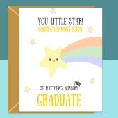 Nursery Graduation Card Personalised for Son, Daughter, Nephew, Niece, Grandson, Granddaughter - Pre-School Graduate