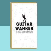 Funny Guitarist Birthday Card - Personalised - For Him or For Her - Ideal for someone who plays Guitar such as a guitar teacher.