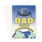 Space Birthday Card For A Dad