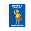 Funny Father's Day Card For Superhero DIY Dad - A5 Portrait - 1 Card