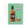 Happy 70th Birthday Card For Him - Whiskey - A5 Portrait - 1 Card