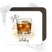 Personalised Whiskey Coaster with Splash Effect
