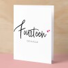 Fourteen Year Anniversary Card For Husband 14 Year Anniversary Card Boyfriend or Girlfriend Wedding Anniversary Card For Wife - Small (4x6) / Blank Message