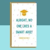 Funny Graduation Card -  Personalised inside if needed - University - College - Law School or other - For Him or For Her - Graduate Card