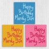 Yorkshire dialect, Yorkshire phrase, funny, rude birthday card: Happy Birthday Mardy Bum (Size A6/A5/A4/Square 6x6") - A6: Single card - Blue