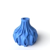 The Linse Short Vase, Modern and Unique Home Decor for Dried and Preserved Flower Arrangement - Black
