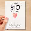 50th Birthday Card for Her Birthday Card Wife 50th Birthday Card For Sister Birthday Card 50 th Birthday Card For Friend - Small (4x6) / Blank Message