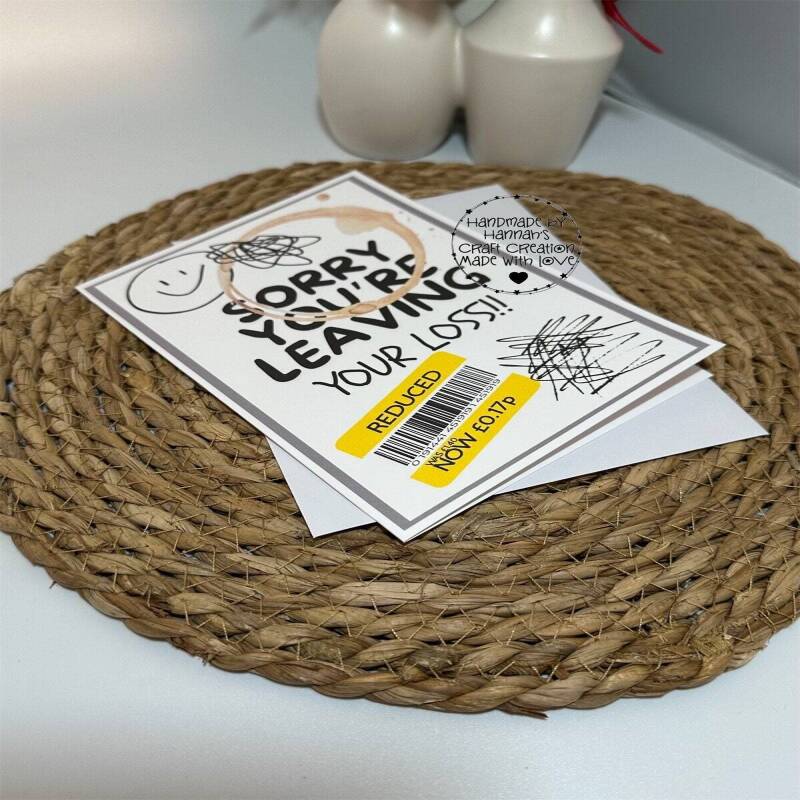 Thoughtful Farewell Wishes: Handmade Sorry You're Leaving Card