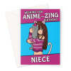 Girl Anime Card For Niece Greeting Card - A5 Portrait - 1 Card