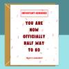 Funny 40th Birthday Card - Personalised inside if required - For Him or For Her - Perfect greetings card for someone turning 40 years old - Blank inside - Small