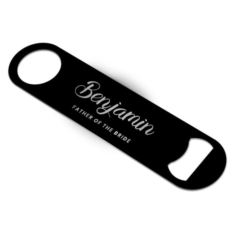 Wedding Drinks Beer Bottle Opener Bar Blade Personalised - Single Bar Blade