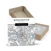 Manchester Map Coasters, Manchester Art, England Manchester Map Coasters, Coasters, Travel Gift, Housewarming Gift - Single Coaster