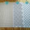 Large Washable Sashiko Transfers | Stitching Grid | Circles - 1