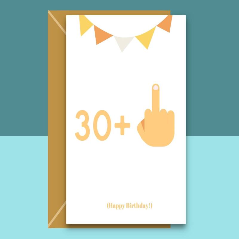 Funny 31st Birthday Card - For him or her - Ideal for brother, sister, colleague, friend, anyone turning 31 years old - Can be personalised - Blank Inside - Regular