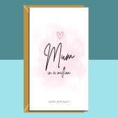 Mum birthday card - Personalised - For your mum on her birthday - Customise inside message