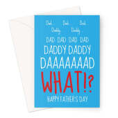 Nagging Child Father's Day Card - Dad Daddy