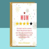 Funny Mum Christmas Card - Personalised - For Mother this Xmas - Cheeky Card - Advent - For Her - Customised