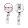 Personalised Metal ID Reel - Watercolour Floral Background