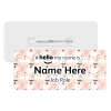 #hello my name is... Name Badge - Elegant Swans