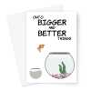 New Job Card For Work Friend - Congratulations You're Onto Bigger and Better Things - A5 Portrait - 1 Card