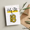 18th Birthday Card - Holy Shit You're / I'm 18 Card - Birthday Card - Birthday Celebrations - Personalised Birthday - Funny Birthday Card - Holy Shit "I'm"