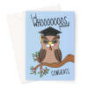 Owl Graduation Card - Passed Degree - A5 Portrait - 1 Card