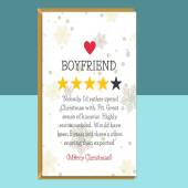 Funny Boyfriend Christmas Card - For Him - Personalised if required - For your BF this Xmas