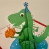 Roar-some Jurassic Birthday Surprise: Handcrafted Pop Up Dino Card