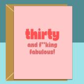 30th Birthday Card - For Her - Personalised - Friend - For Him - Cheeky - Custom 30 birthday card