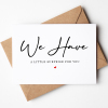 We Have a Little Surprise for You Pregnancy Reveal Cards - A6 - 4.1" x 5.8"