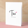 Two Year Anniversary Card For Husband 2 Year Anniversary Card Boyfriend or Girlfriend Wedding Anniversary Card For Wife - Small (4x6) / Blank Message