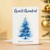 Christmas Card For Gran and Grandad Card For Granparents Xmas Card For Gran & Grandad Christmas Card for Loved Ones Christmas Tree Card - Large (5x7) / Blank Message