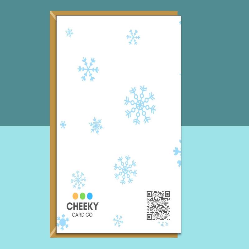 Funny Christmas Card - Merry Christmas - For Him or For Her - Can be Personalised - Ideal for Friend, Family, Colleagues at Xmas - Blank inside - Large