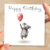 Birthday Card for Child Birthday Card For Kids Birthday Card For Her or Him Cute Koala Birthday Card With Birthday Balloons For Boy or Girl - Square (6x6) / Blank Message