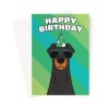 Dobermann Dog Birthday Card - A5 Portrait - 1 Card