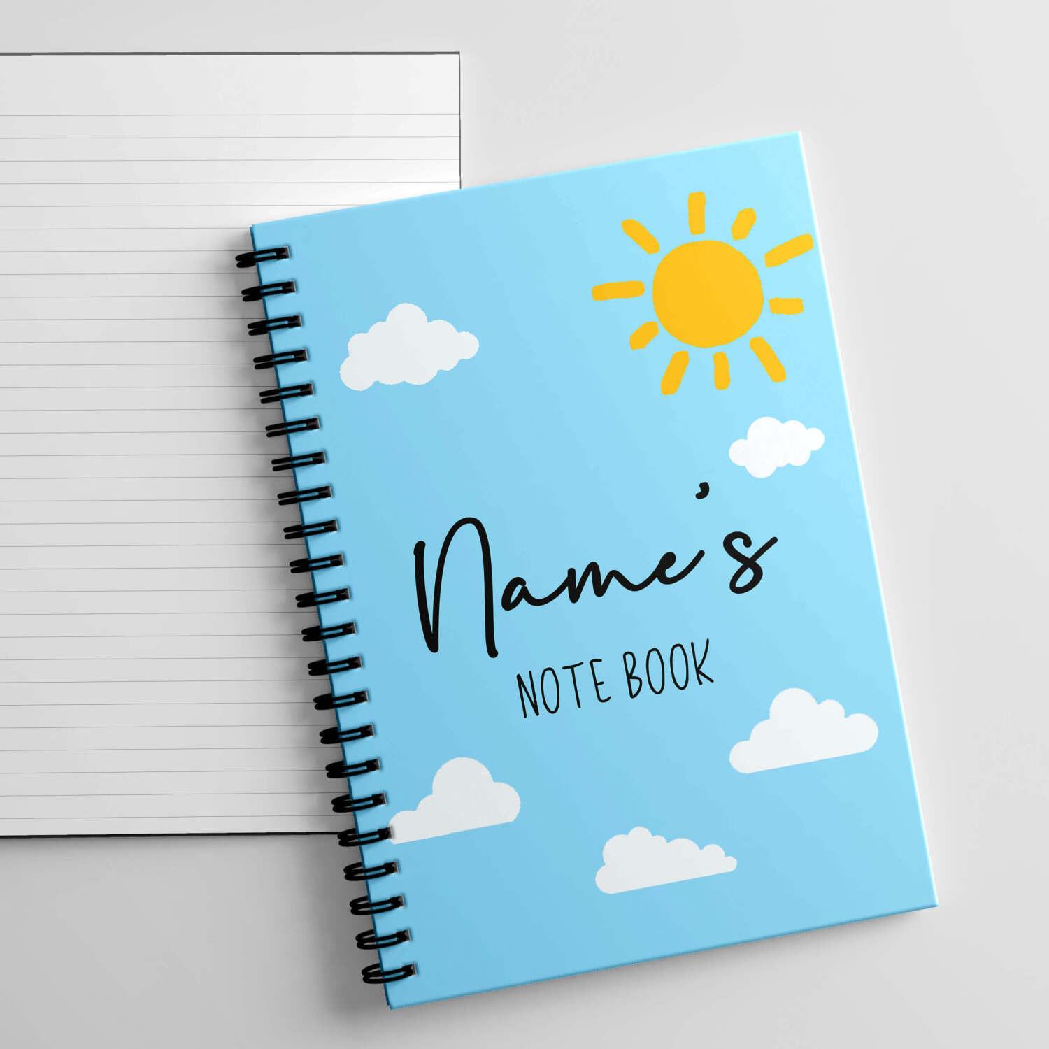 A5 Personalised Sunshine Notebook Nurse Gift Set, Teacher Note Book, Sunshine Note Book. - Single Note Book