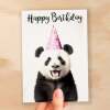 Birthday Card For Him or Her Fun Birthday Card of A Panda Happy Birthday Card For Mum, Dad, Sister Brother - Small (4x6) / Blank Message